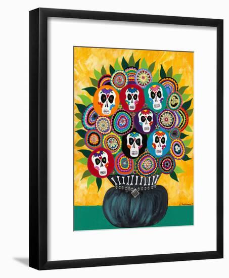 Sugar Skull Bouquet-Kerri Ambrosino-Framed Giclee Print