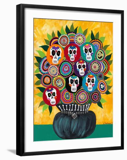 Sugar Skull Bouquet-Kerri Ambrosino-Framed Giclee Print