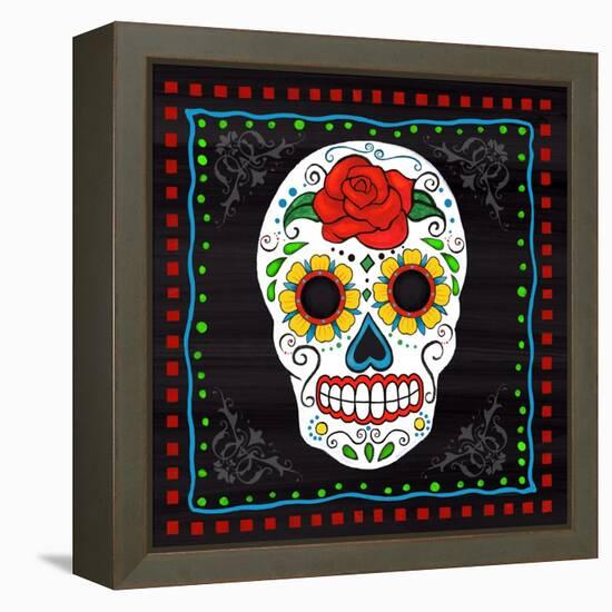 Sugar Skull I-Fiona Stokes-Gilbert-Framed Premier Image Canvas