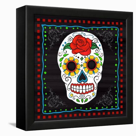 Sugar Skull I-Fiona Stokes-Gilbert-Framed Premier Image Canvas