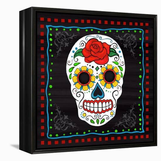 Sugar Skull I-Fiona Stokes-Gilbert-Framed Premier Image Canvas