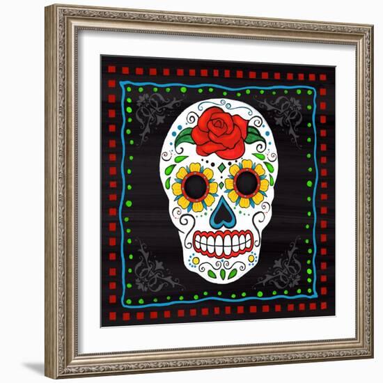 Sugar Skull I-Fiona Stokes-Gilbert-Framed Giclee Print