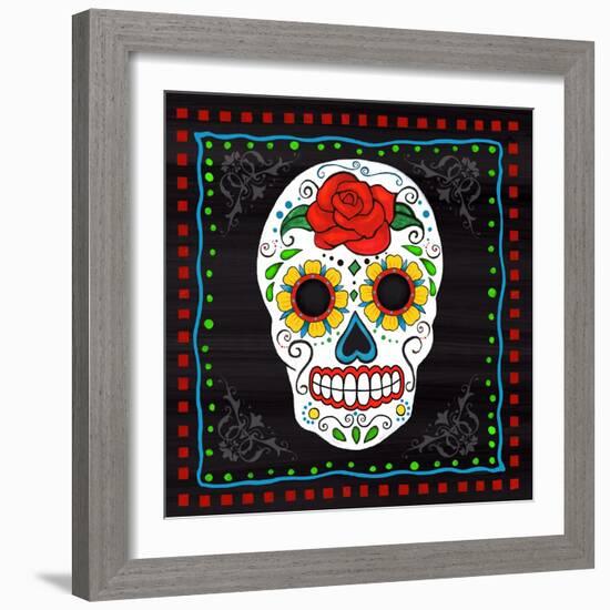 Sugar Skull I-Fiona Stokes-Gilbert-Framed Giclee Print