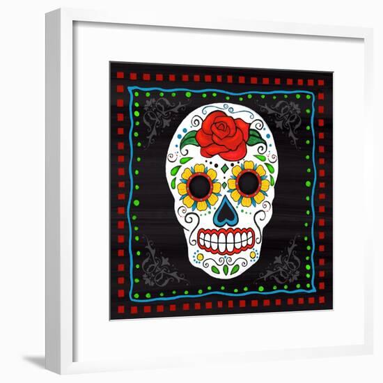 Sugar Skull I-Fiona Stokes-Gilbert-Framed Giclee Print