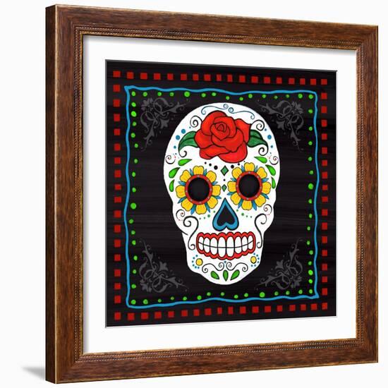 Sugar Skull I-Fiona Stokes-Gilbert-Framed Giclee Print