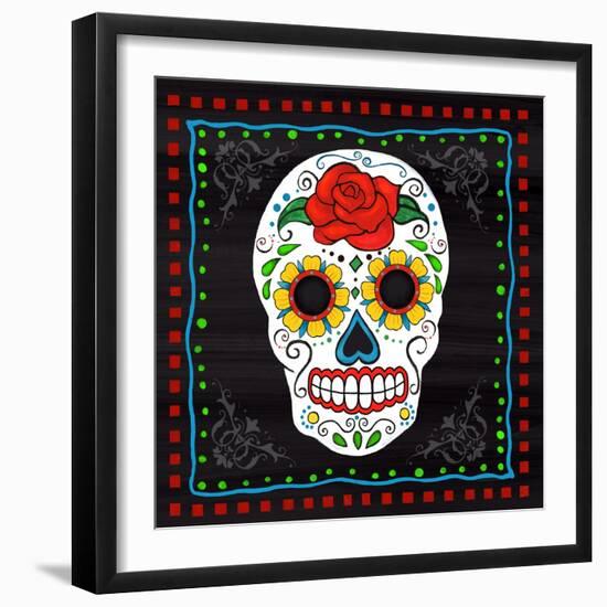 Sugar Skull I-Fiona Stokes-Gilbert-Framed Giclee Print