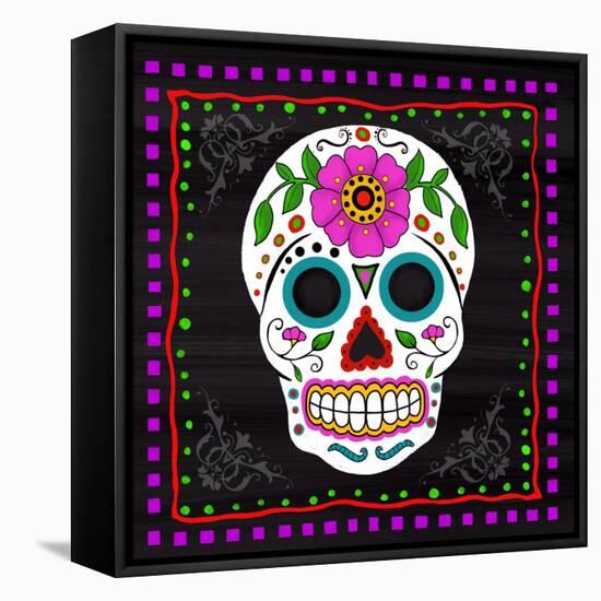 Sugar Skull II-Fiona Stokes-Gilbert-Framed Premier Image Canvas