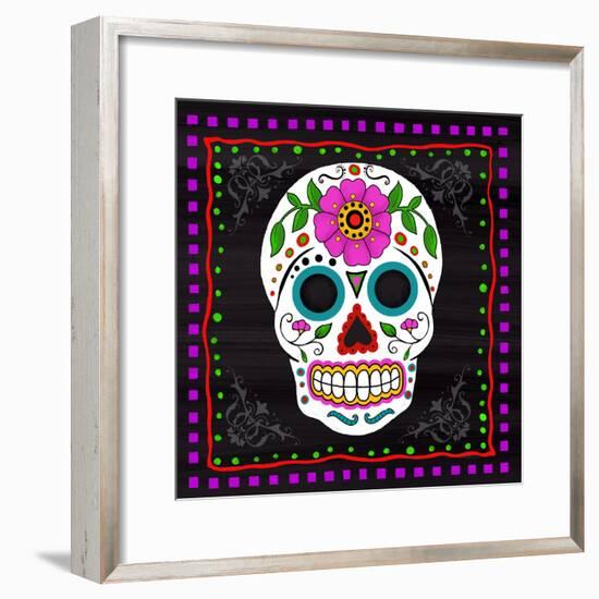 Sugar Skull II-Fiona Stokes-Gilbert-Framed Giclee Print