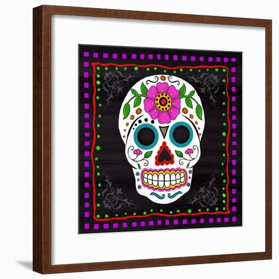 Sugar Skull II-Fiona Stokes-Gilbert-Framed Giclee Print