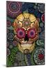 Sugar Skull Paisley Garden-Fusion Idol Arts-Mounted Giclee Print