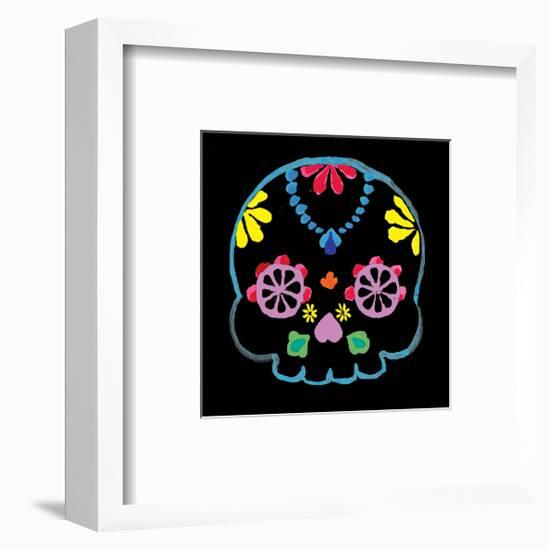 Sugar Skull Velvet II-Rosa Mesa-Framed Art Print