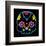 Sugar Skull Velvet II-Rosa Mesa-Framed Art Print