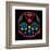 Sugar Skull Velvet III-Rosa Mesa-Framed Art Print