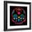 Sugar Skull Velvet III-Rosa Mesa-Framed Art Print