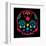 Sugar Skull Velvet III-Rosa Mesa-Framed Art Print