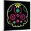 Sugar Skull Velvet IV-Rosa Mesa-Mounted Art Print