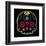 Sugar Skull Velvet IV-Rosa Mesa-Framed Art Print