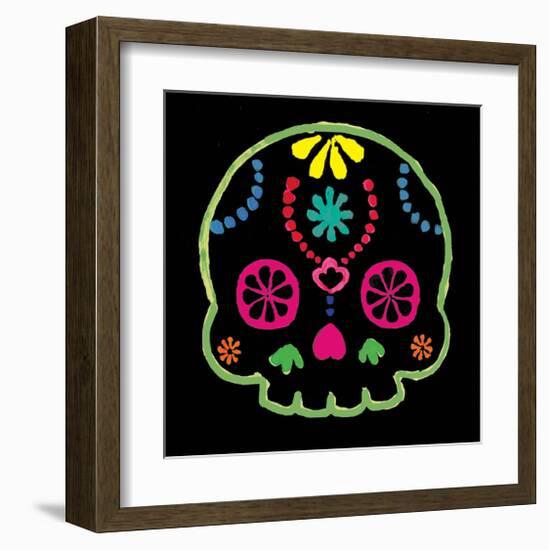 Sugar Skull Velvet IV-Rosa Mesa-Framed Art Print