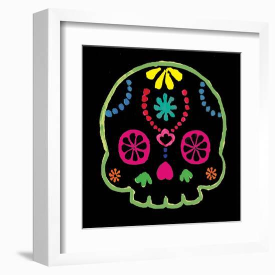 Sugar Skull Velvet IV-Rosa Mesa-Framed Art Print