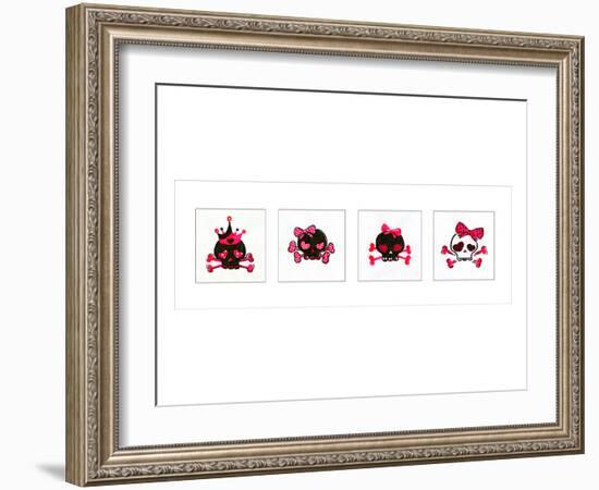 Sugar Skulls Box of 4-Rosa Mesa-Framed Art Print