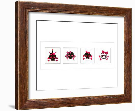 Sugar Skulls Box of 4-Rosa Mesa-Framed Art Print