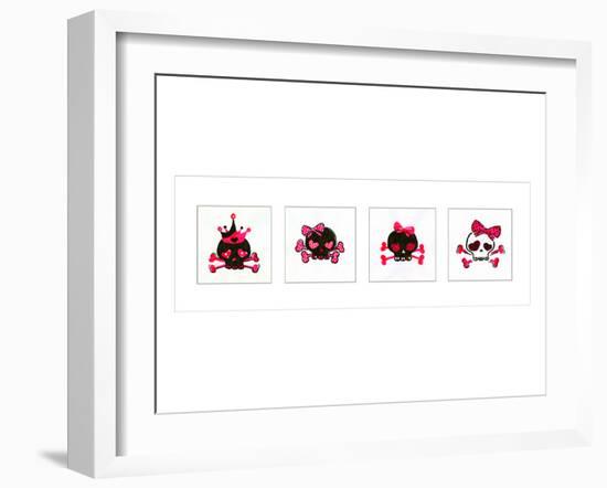 Sugar Skulls Box of 4-Rosa Mesa-Framed Art Print