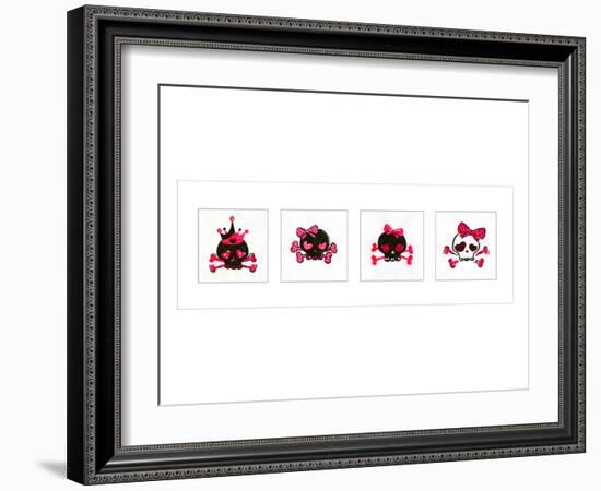 Sugar Skulls Box of 4-Rosa Mesa-Framed Art Print