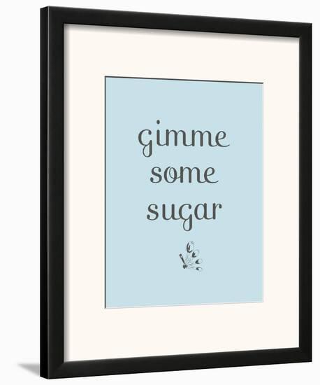 Sugar-null-Framed Art Print