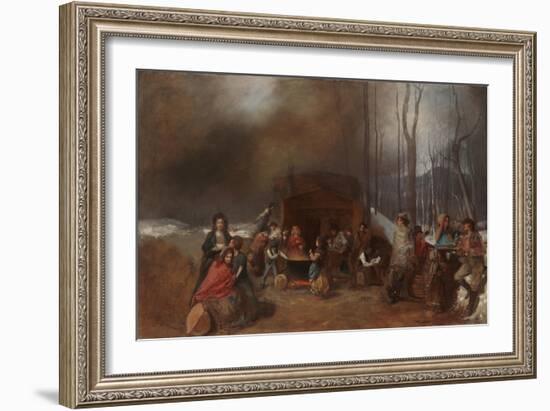 Sugaring Off, C.1865-Eastman Johnson-Framed Giclee Print