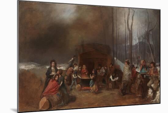 Sugaring Off, C.1865-Eastman Johnson-Mounted Giclee Print