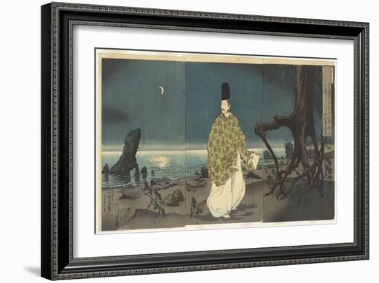 Sugawara Michizane in Exile, February 1884-Kobayashi Kiyochika-Framed Giclee Print