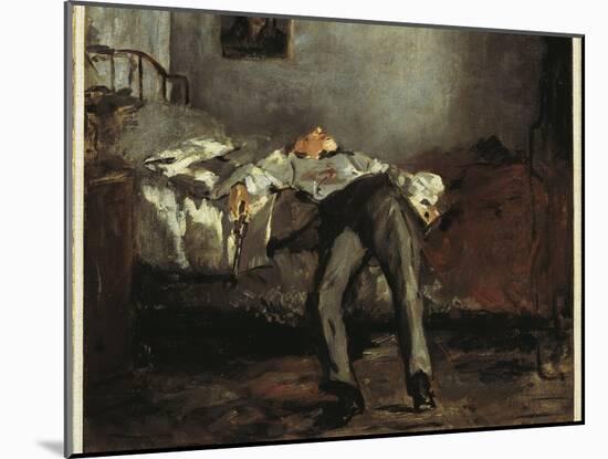 Suicide, 1881-Edouard Manet-Mounted Giclee Print