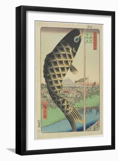 Suido  Bridge, Surugadai, May 1857-Utagawa Hiroshige-Framed Giclee Print