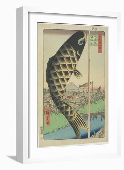 Suido  Bridge, Surugadai, May 1857-Utagawa Hiroshige-Framed Giclee Print