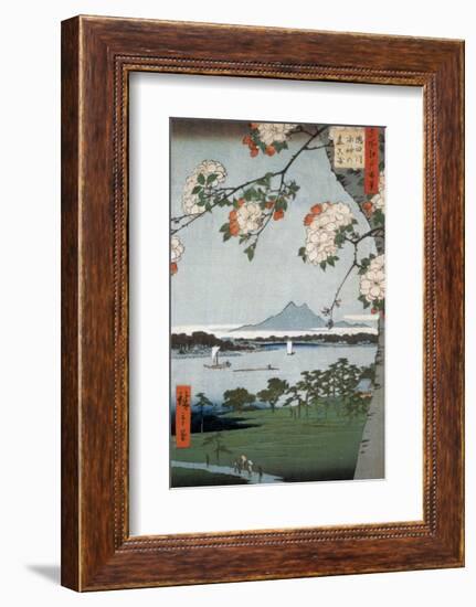 Suigin Grove and Masaki-Ando Hiroshige-Framed Art Print