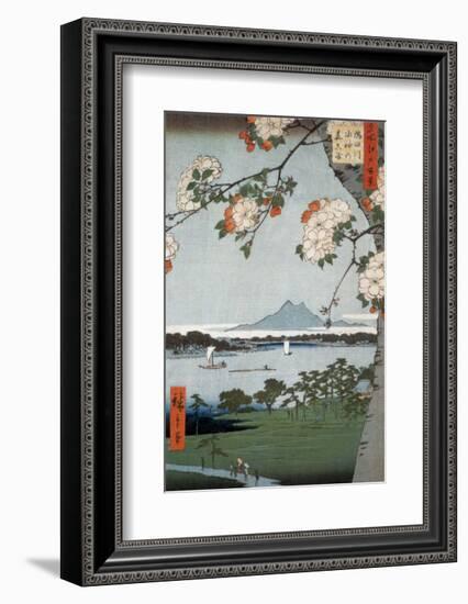 Suigin Grove and Masaki-Ando Hiroshige-Framed Art Print