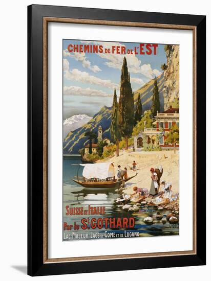 Suisse et Italie Par le St. Gothard, 1907-Krallt-Framed Giclee Print