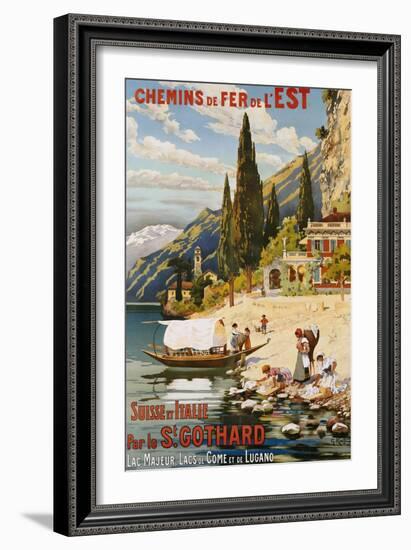 Suisse et Italie Par le St. Gothard, 1907-Krallt-Framed Giclee Print