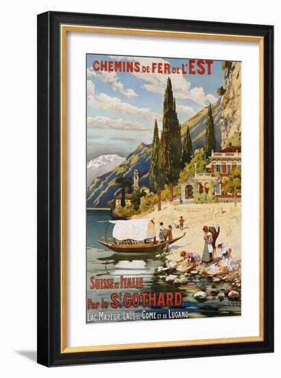 Suisse et Italie Par le St. Gothard, 1907-Krallt-Framed Giclee Print