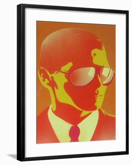 Suit and Shades-Abstract Graffiti-Framed Giclee Print