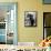 Suit Clad Movie Director Alfred Hitchcock as He Leans on Balcony Railing of Apartment-Peter Stackpole-Framed Premier Image Canvas displayed on a wall