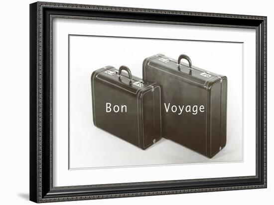 Suitcases, Bon Voyage-null-Framed Art Print