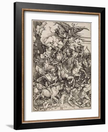 Suite de l'Apocalypse: Les Quatre cavaliers de l'Apocalypse-Albrecht Dürer-Framed Giclee Print