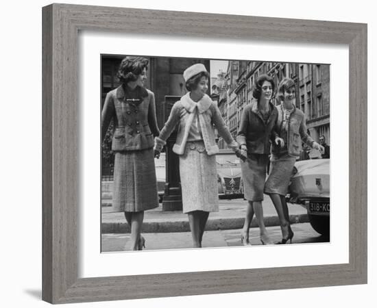 Suits Designed by Chanel-Paul Schutzer-Framed Photographic Print