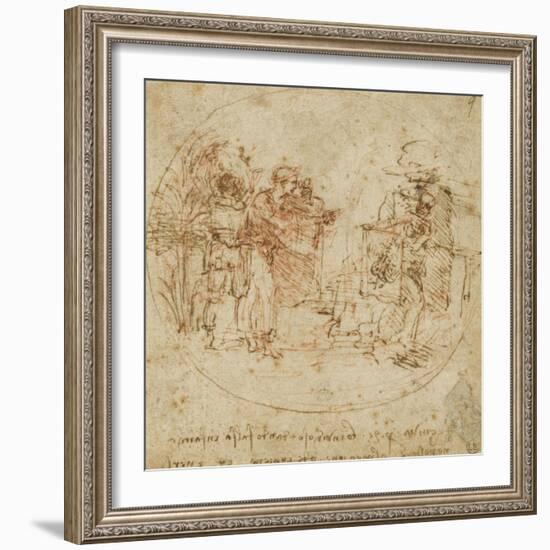 Sujet all?rique-Leonardo da Vinci-Framed Giclee Print