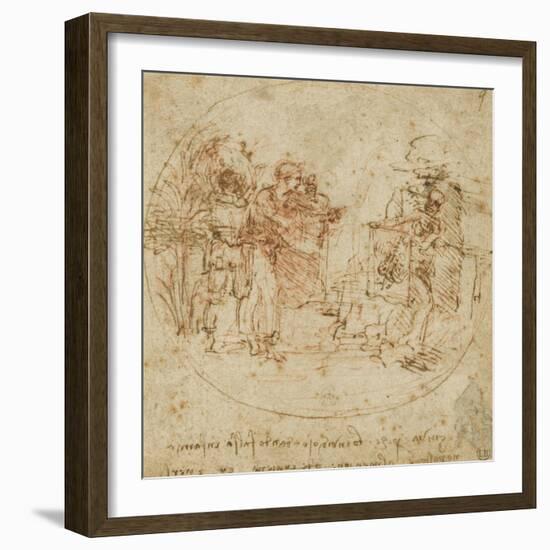 Sujet all?rique-Leonardo da Vinci-Framed Giclee Print