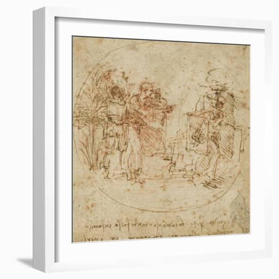 Sujet all?rique-Leonardo da Vinci-Framed Giclee Print