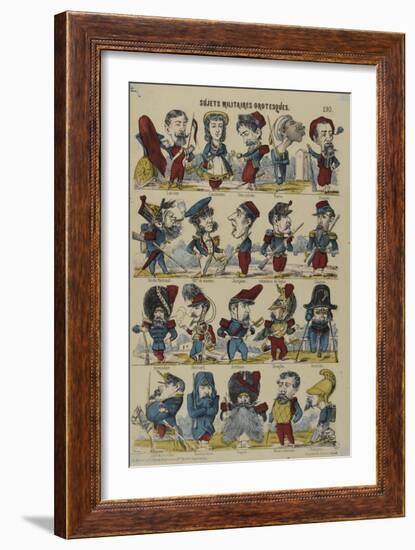 Sujets militaires grotesques-null-Framed Giclee Print