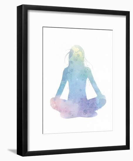 Sukhasana - Meditate-Sasha Blake-Framed Art Print