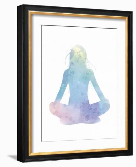 Sukhasana - Meditate-Sasha Blake-Framed Art Print